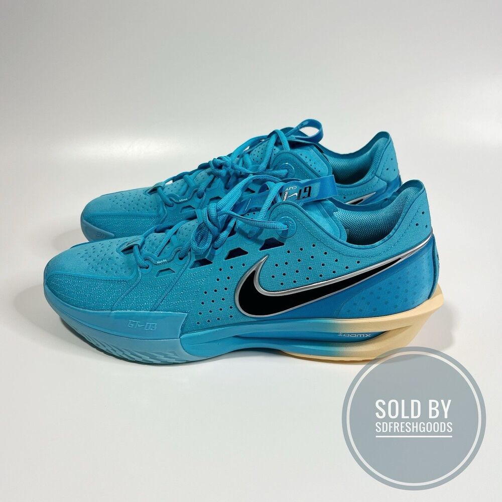 Nike Air Zoom GT Cut 3 Basketball Shoes Mens Blue Fury DV2913-404 Size 15